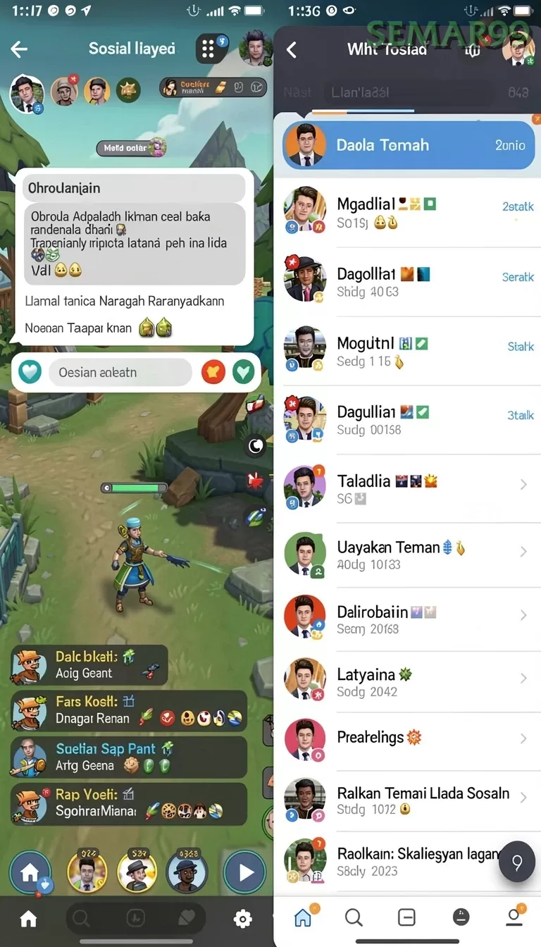 Galeri pratinjau visual semar99 build APK resmi terbaru